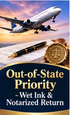 Out-of-State Priority - Wet Ink & Notarized