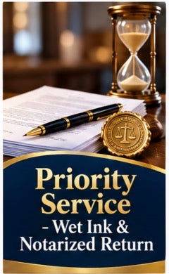Priority Service - Wet Ink & Notarized Return