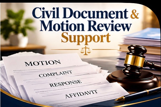 Civil Document & Motion Review Support